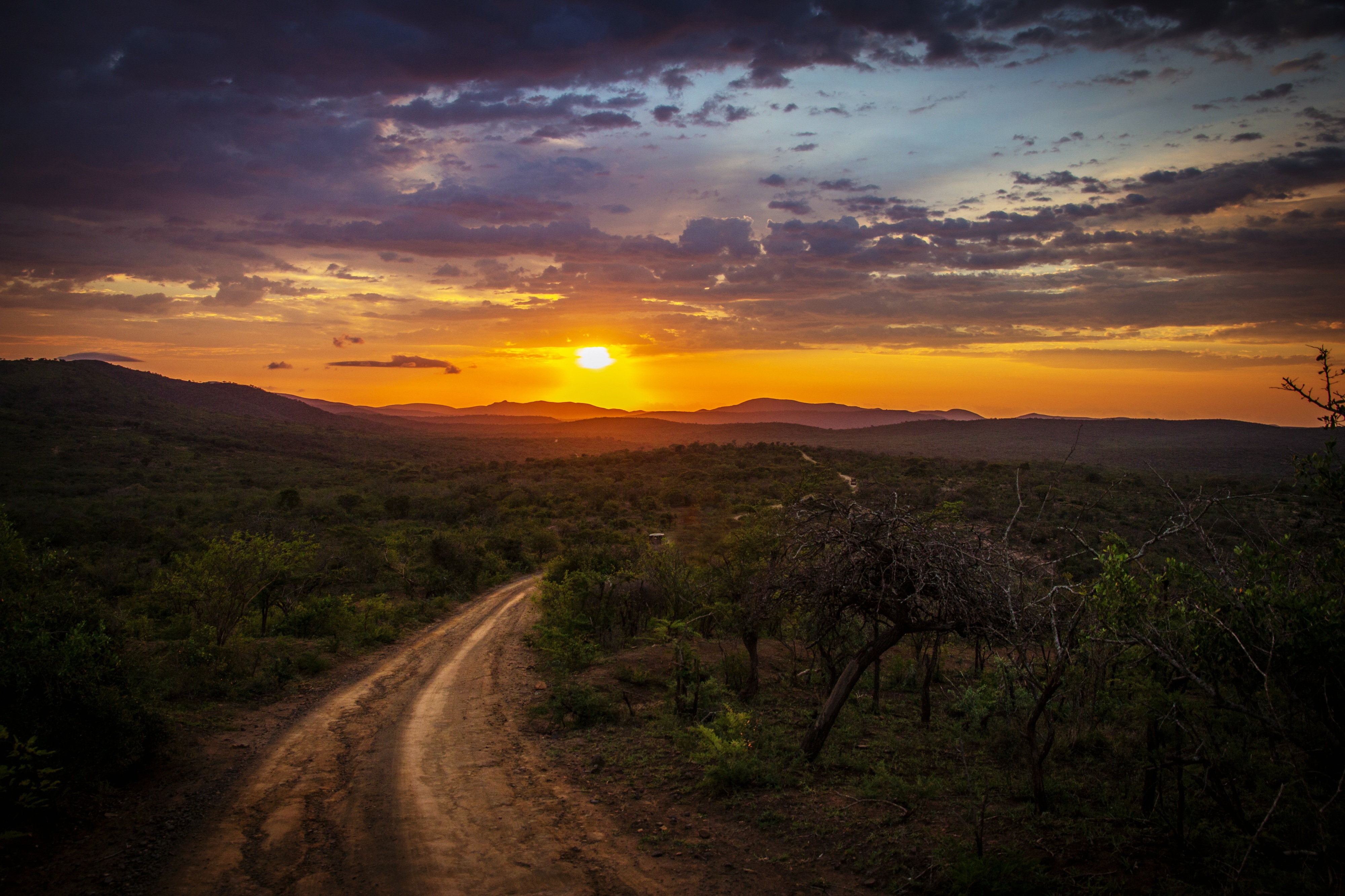 a dirt road